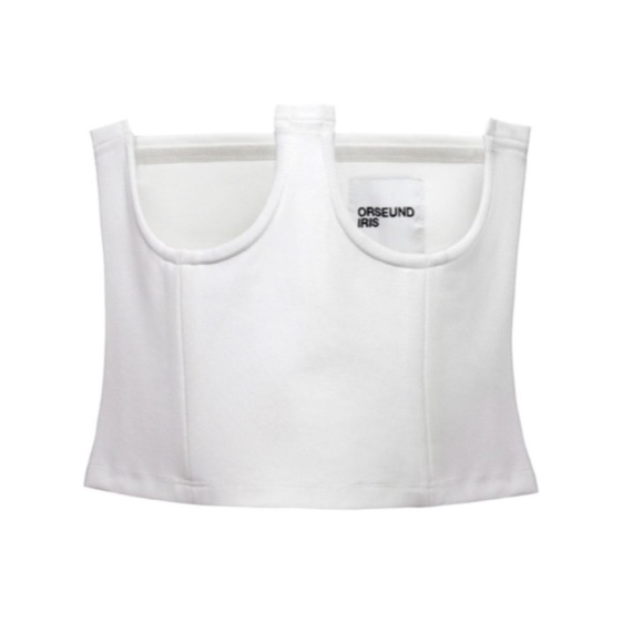 Orseund Iris Structured Corset Top White Medium - Picture 3 of 8